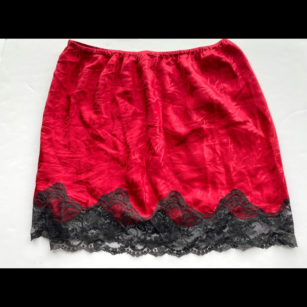 Victoria’s Secret Y2K Vintage Slip Skirt Red Sz M